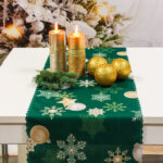 Bieżnik Świąteczny-zielony