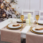 Bieżnik Brokat -Zielony