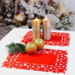 Podkładki świąteczne – Jodełka biel