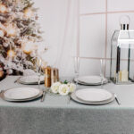 Obrus Brokat- Zielony