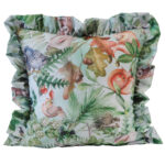 Poszewka z falbanką Druk Kwiat 420414-005