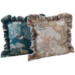 Poszewka z falbanką Druk Kwiat 420511-005