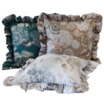 Poszewka z falbanką Druk Kwiat 420414-005