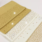 Podkładka Brylant – Ekri + Złote dżety