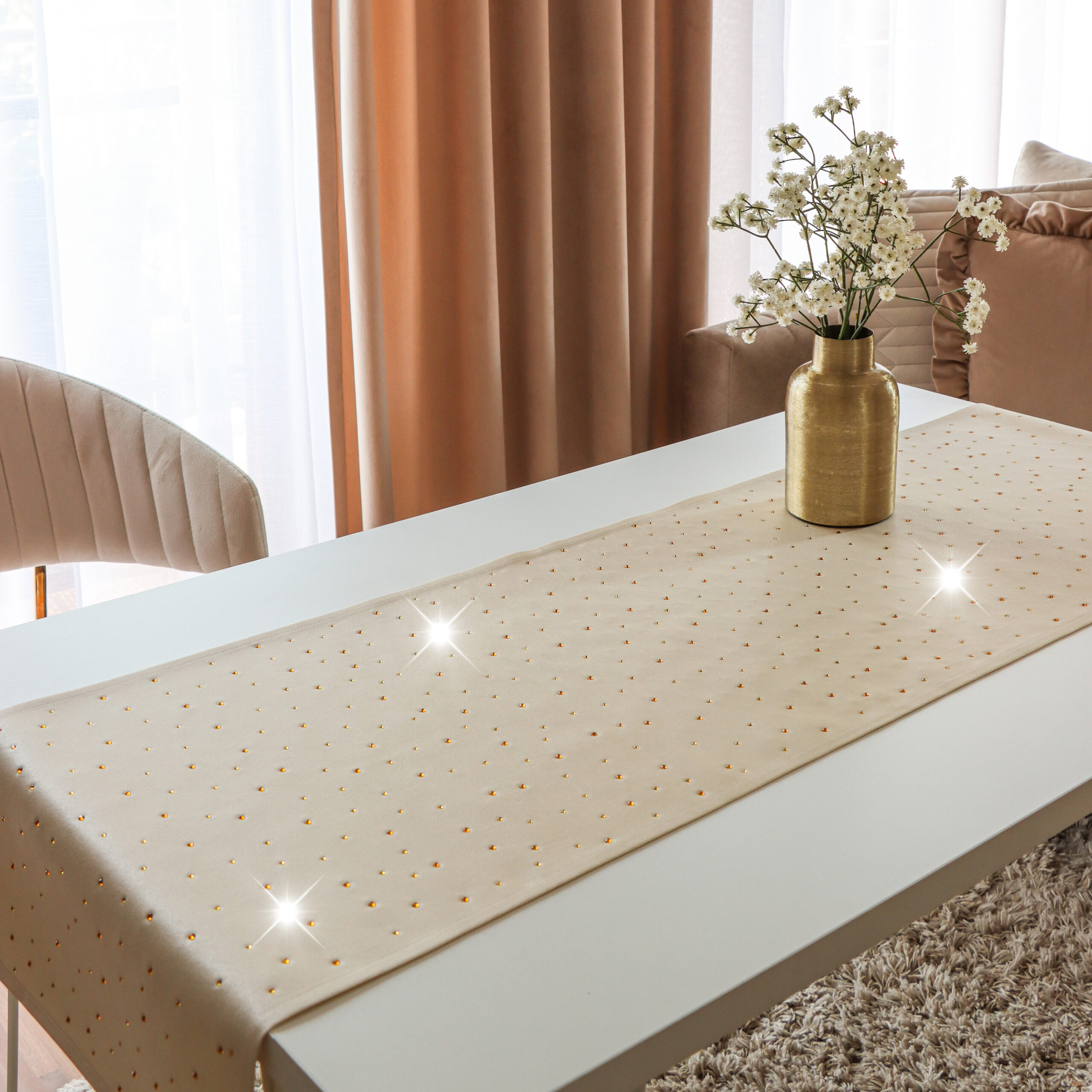 Podkładki Szafir – Beżowe złote dżety Podkładki Szafir – Beżowe złote dżety