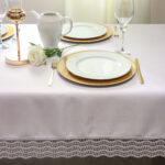 Obrus z Gipiurą – biały