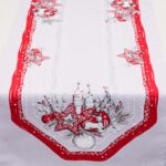 Bieżnik Świąteczny Boże narodzenie-Biały Bieżnik Świąteczny Boże narodzenie-Biały