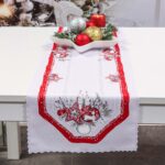 Bieżnik Świąteczny Boże narodzenie-Biały Bieżnik Świąteczny Boże narodzenie-Biały