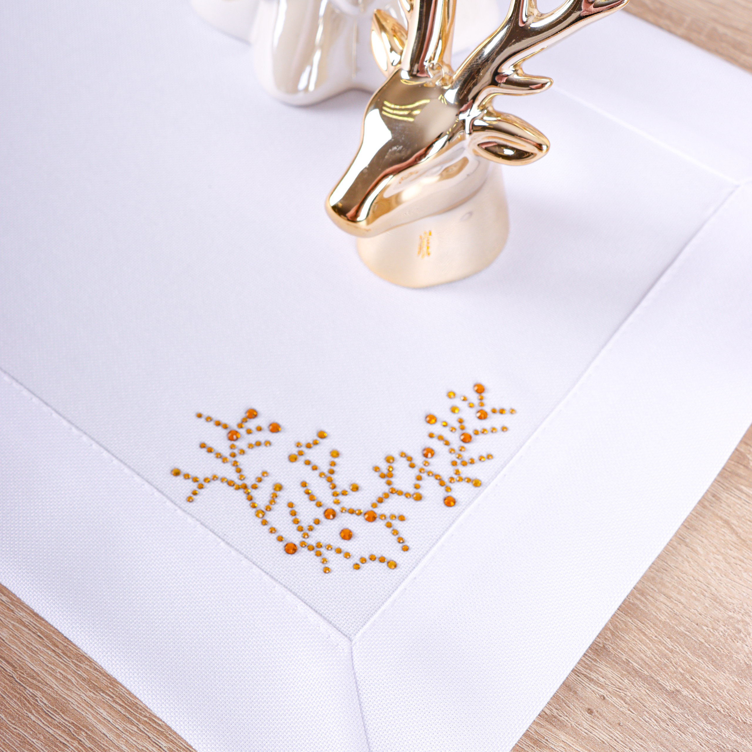 Podkładki świąteczne – Jodełka biel Podkładki świąteczne – Jodełka biel