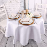 Podkładka Glamour 40 cm Koło – Beżowa + Złote dżety