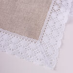 Bieżnik z koronką RETRO-biała koronka