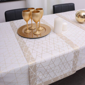 Bieżnik TOKYO – Biało złoty