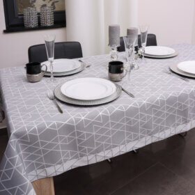 Obrus nowoczesny TOKYO – Szaro Srebrny