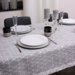 Obrus nowoczesny TOKYO – Szaro Srebrny