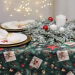 Obrus świąteczny – Zielone dekoracje