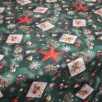 Obrus świąteczny – Zielone dekoracje