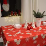 Obrus Świąteczny Boże Narodzenie -Czerwony