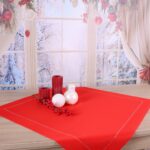 Serweta Glamour – Czerwona Srebrne dżety