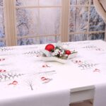 Obrus Świąteczny Bałwanki – Biały Obrus Świąteczny Bałwanki – Biały