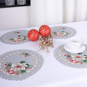 Serwetki Świąteczne na Boże Narodzenie -Szare