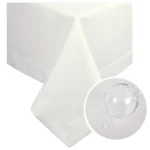 Tkanina matowa, gładka, dekoracyjna Panama Biel śmietankowa