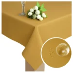 Tkanina matowa, gładka, dekoracyjna Panama Złoty