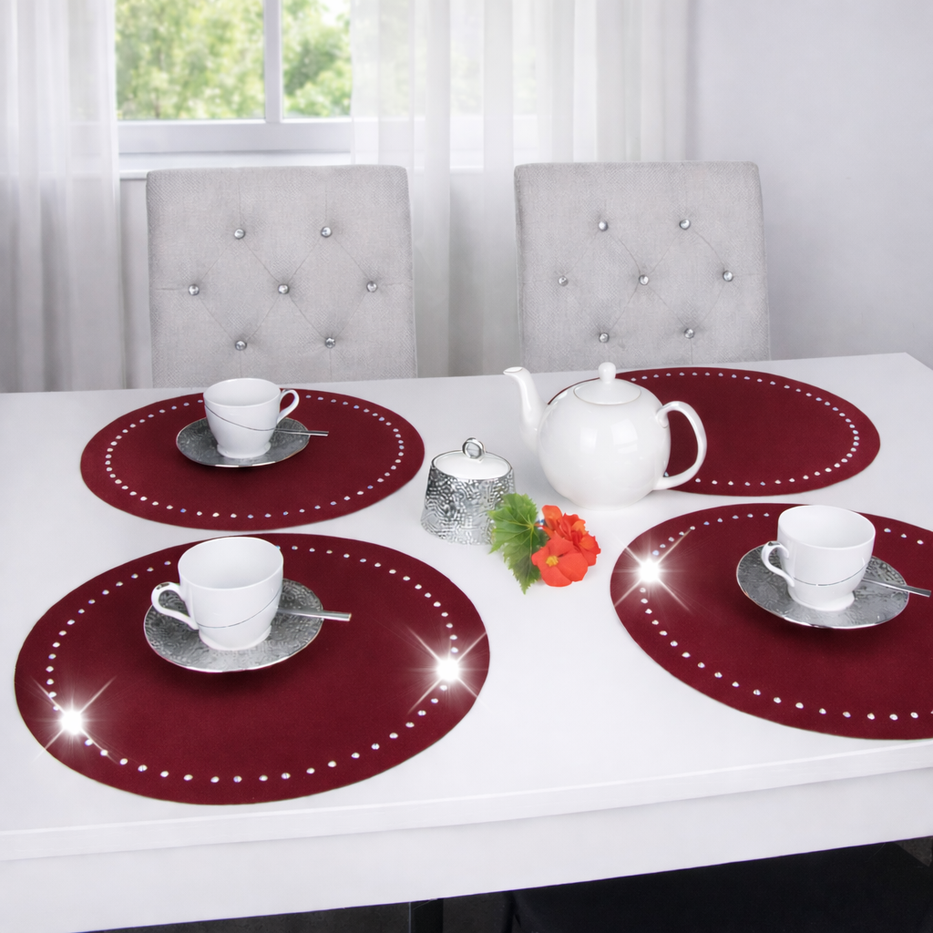 Podkładka koło Glamour – Bordo