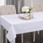 Obrus Panama Lux – Biały Srebro